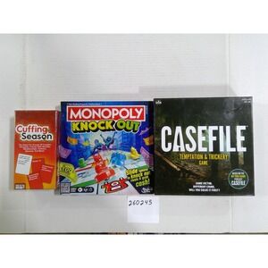 Hasbro Goliath Mixed Board Game Bundle Kids Teens Adults New Monopoly Casefile
